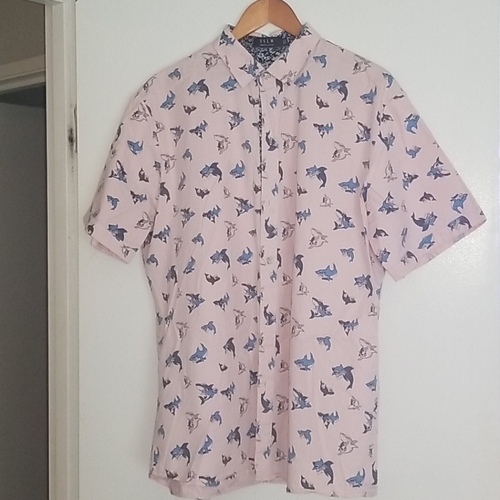 Casual short sleeve button down